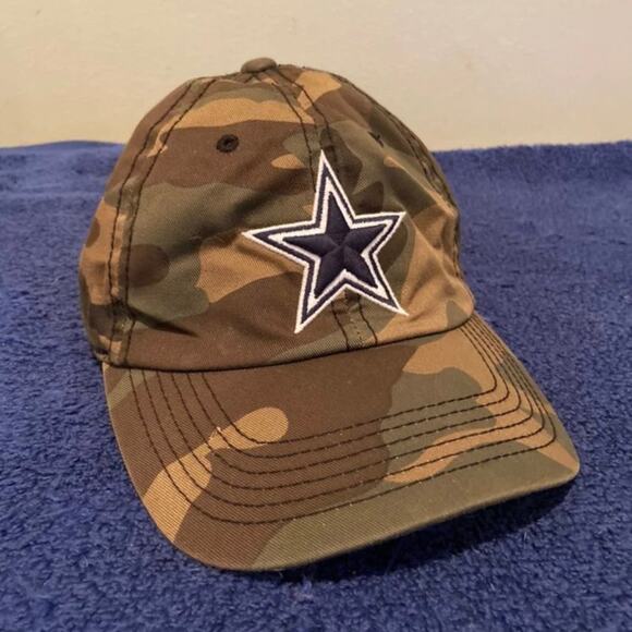 Dallas Cowboys Authentic Camouflage Star Logo Adjustable Baseball Hat - Picture 5 of 6